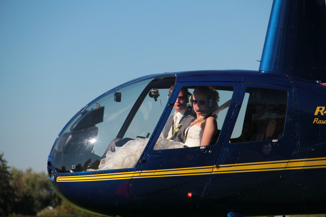 Bruidsvlucht helikopter